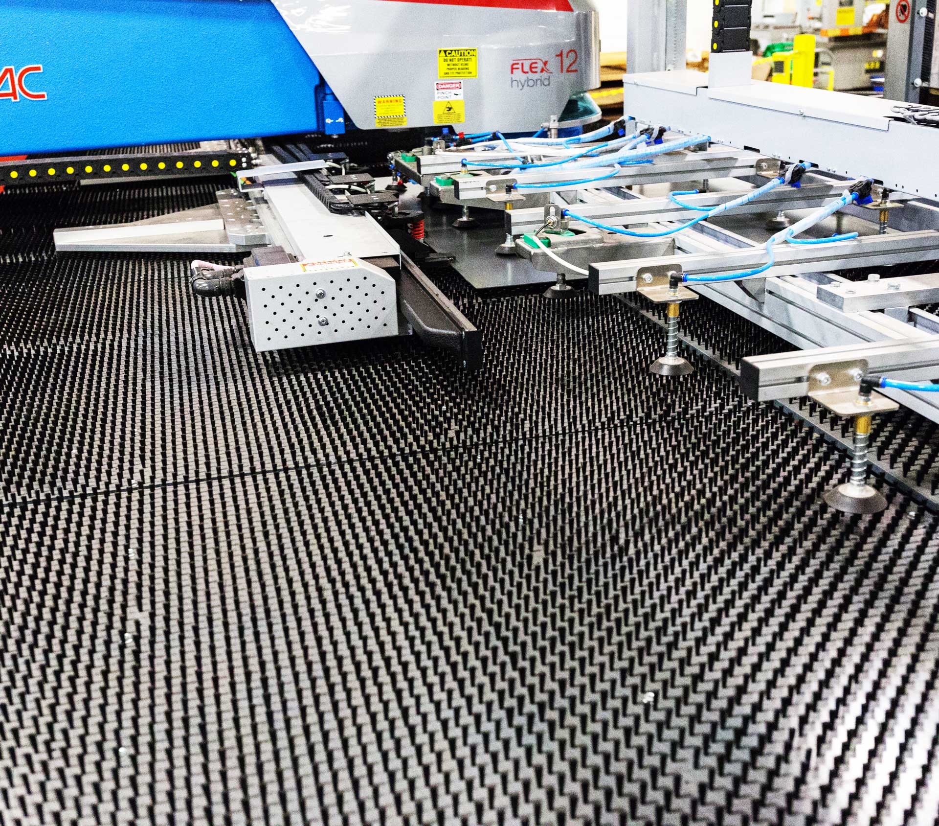 Fully automated sheetmetal fabrication process.